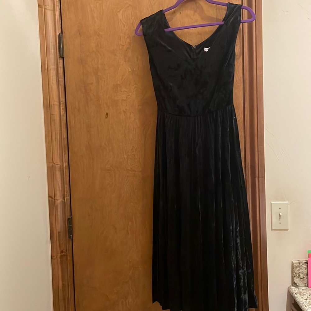 Velvet cocktail dress